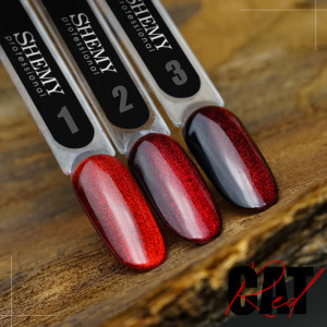 Гель-лак кошачий глаз Shemy CAT Red 02, 8 мл.. Photo 2